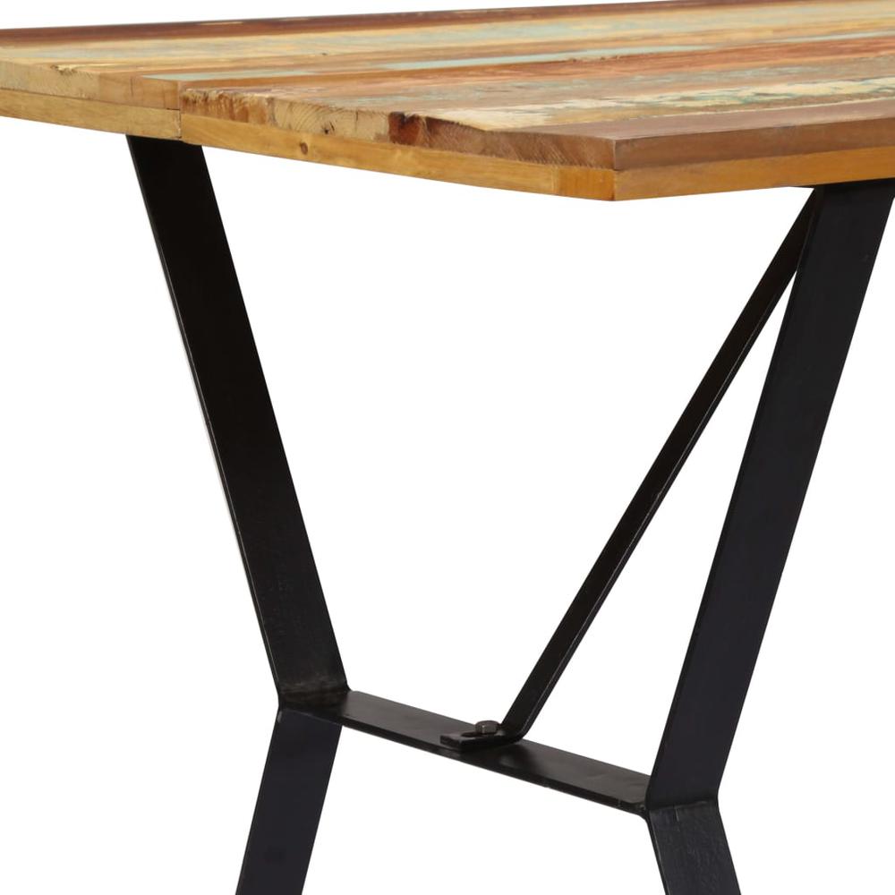 vidaXL Dining Table 55.1x31.4"x29.9" Solid Reclaimed Wood, 247948. Picture 4