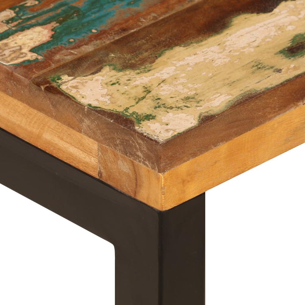 vidaXL Coffee Table 39.4"x19.7"x13.8" Solid Reclaimed Wood and Steel, 247338. Picture 6