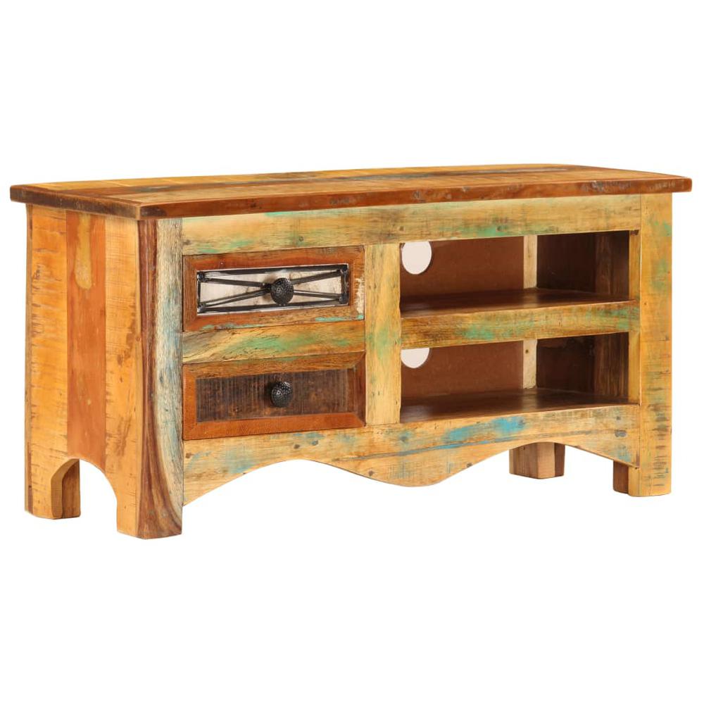 vidaXL TV Cabinet 31.5"x11.8"x15.7" Solid Reclaimed Wood, 247517. Picture 1