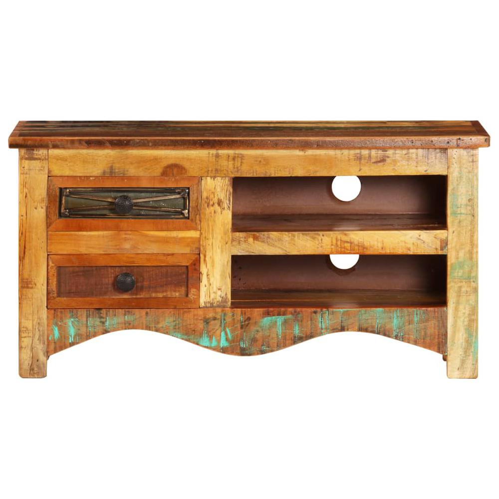 vidaXL TV Cabinet 31.5"x11.8"x15.7" Solid Reclaimed Wood, 247517. Picture 4