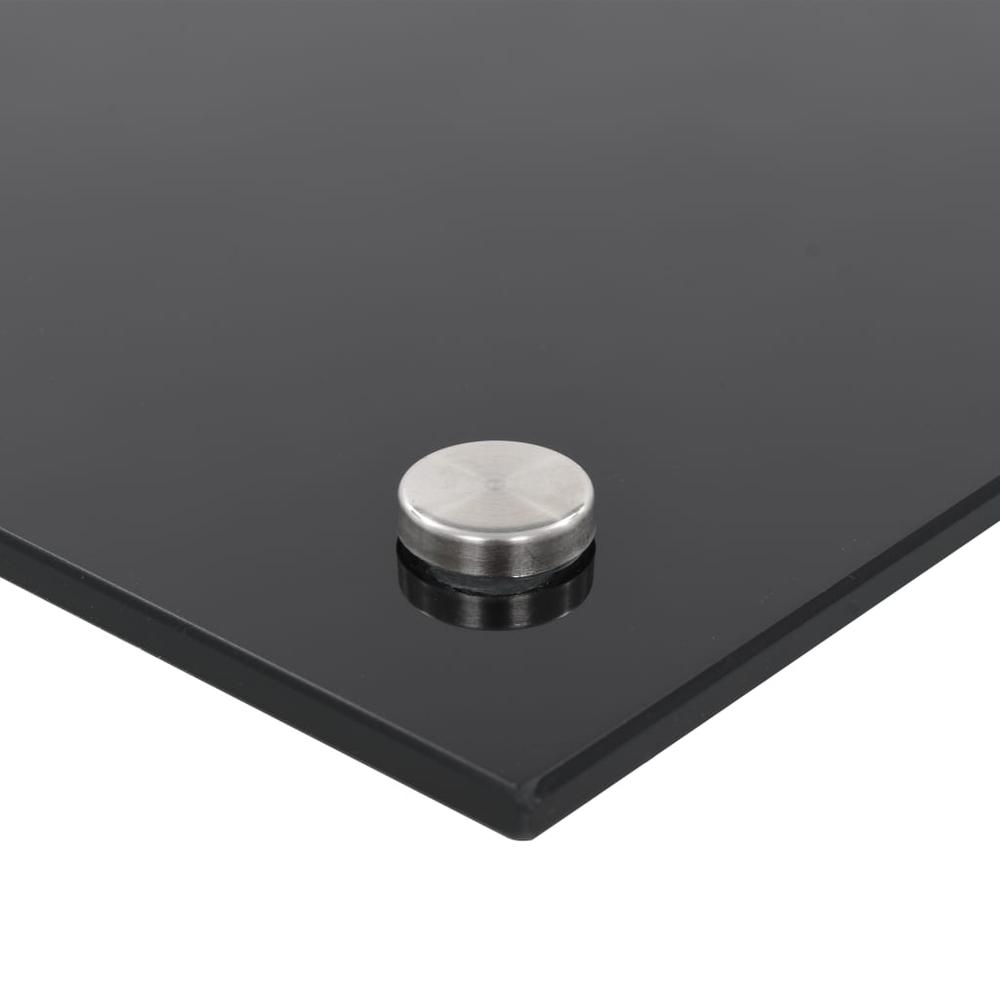 Kitchen Backsplash Black 35.4"x15.7" Tempered Glass. Picture 4
