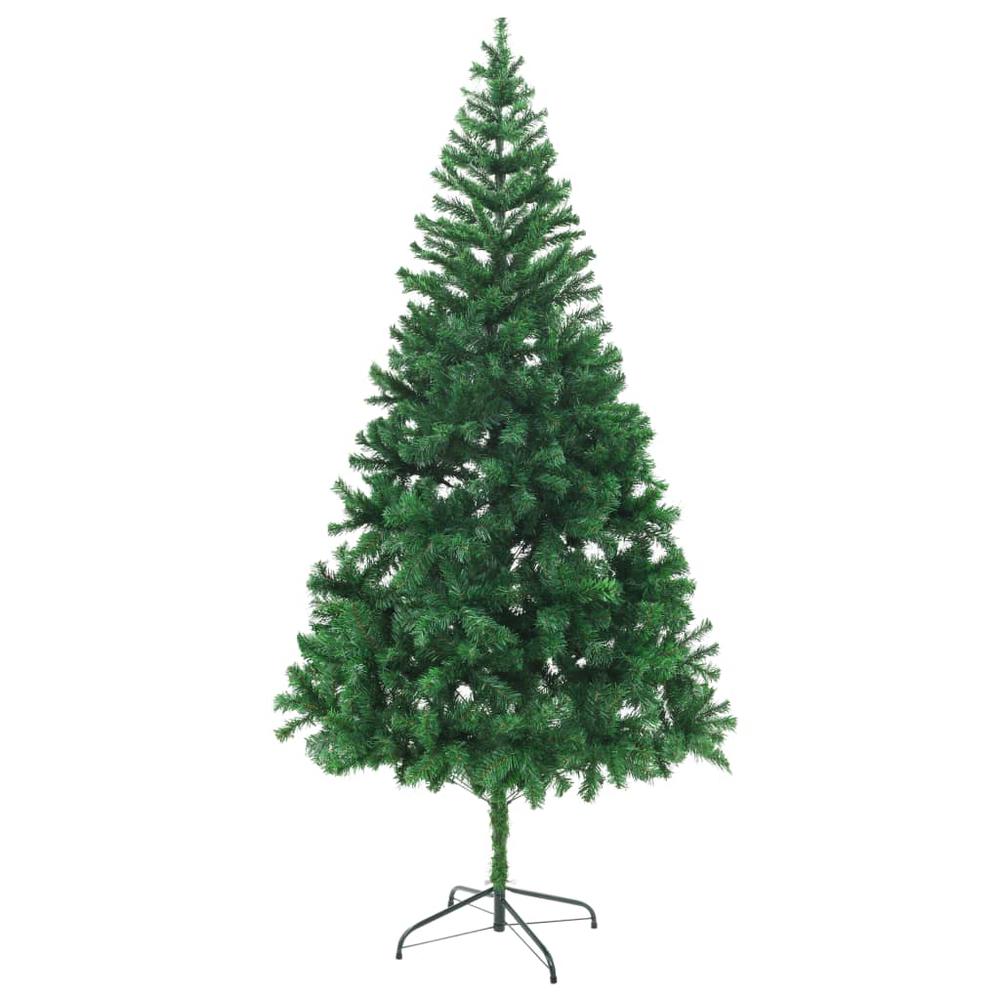 vidaXL Artificial Christmas Tree with Steel Stand 82.7" 910 Branches, 60176. Picture 3