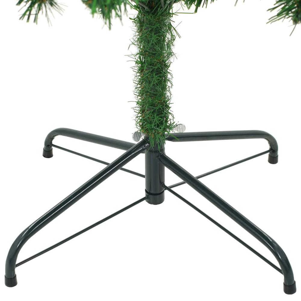 vidaXL Artificial Christmas Tree with Pinecones 82.7". Picture 6