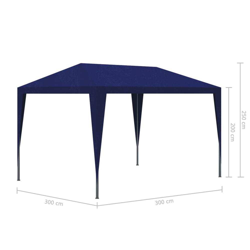 vidaXL 10' x 10' Blue Party Tent, 90333. Picture 4