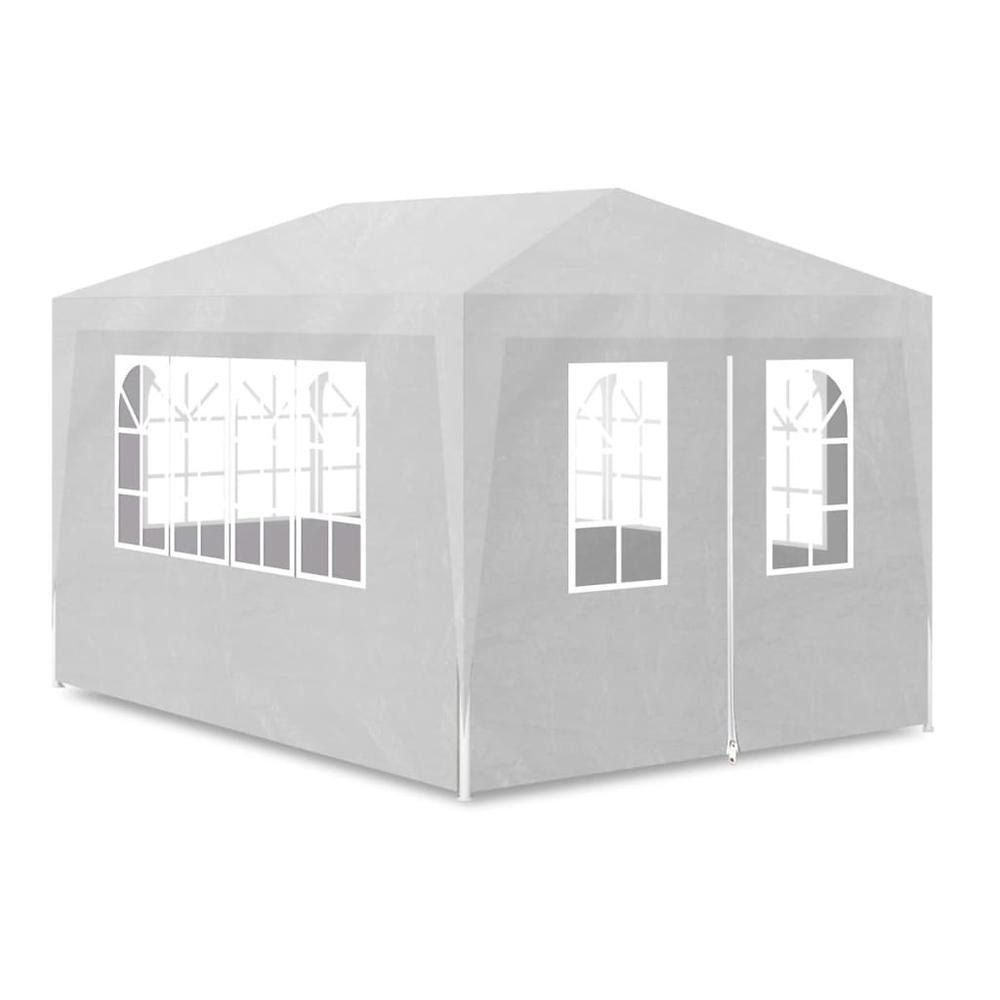 vidaXL Party Tent 10'x13' White, 90334. Picture 2