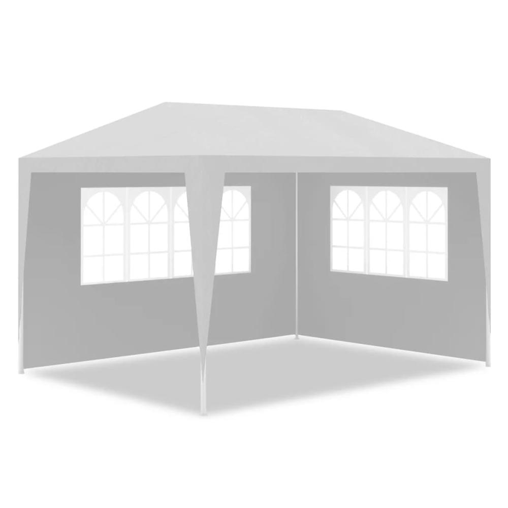 vidaXL Party Tent 10'x13' White, 90334. Picture 3