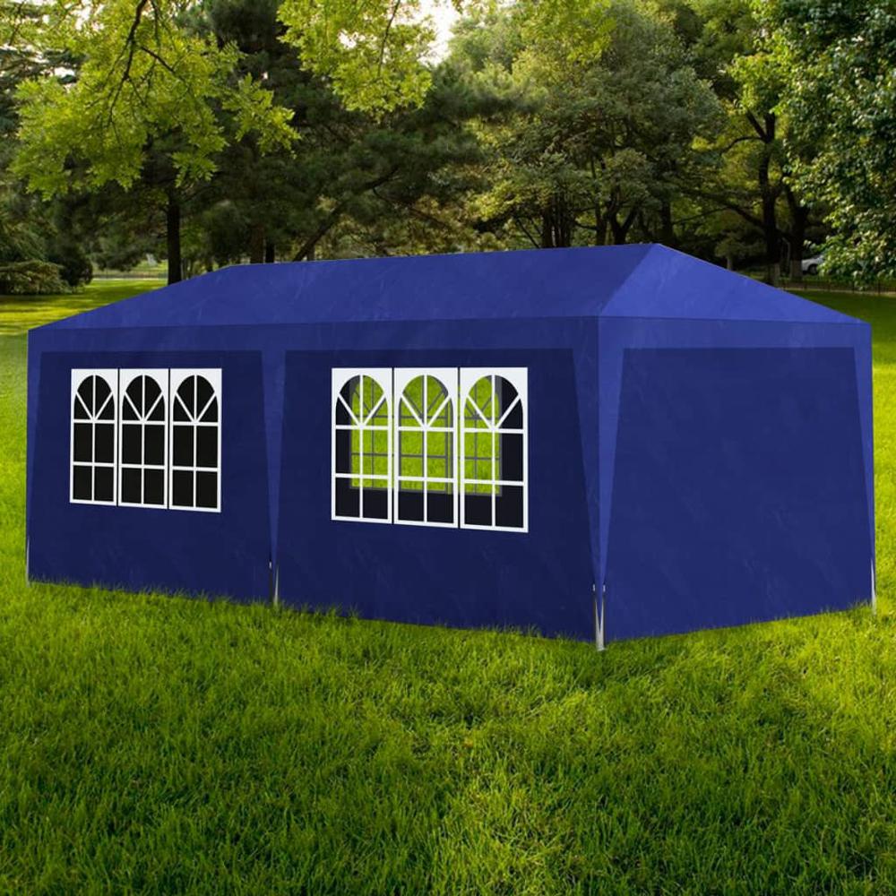 vidaXL Party Tent 10'x20' Blue, 90337. Picture 1