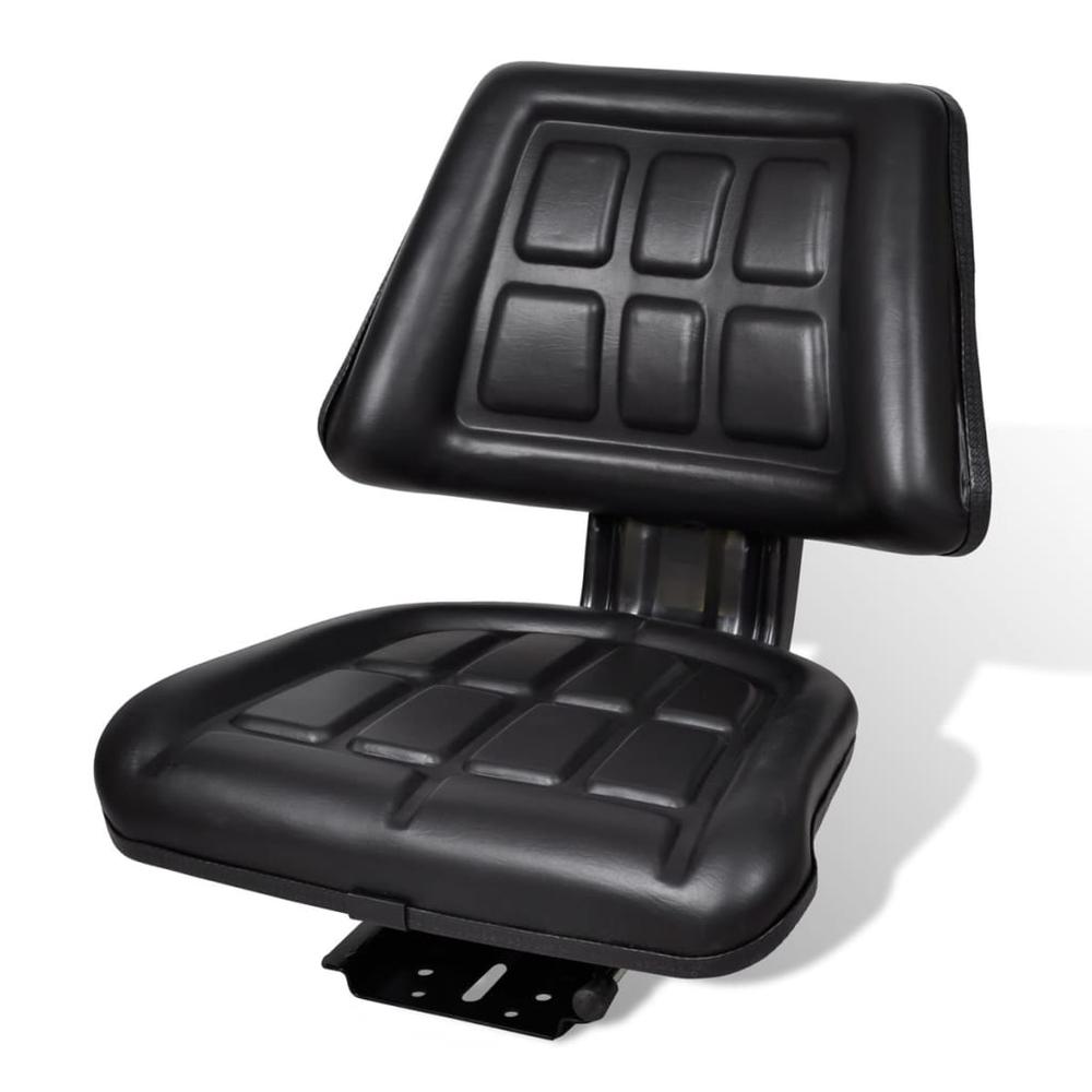 vidaXL Tractor Seat with Backrest Black, 210156. The main picture.