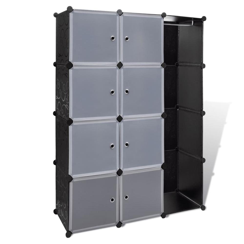 vidaXL Modular Cabinet with 9 Compartments 1' 3"x3' 9"x4' 11", 240497. Picture 2