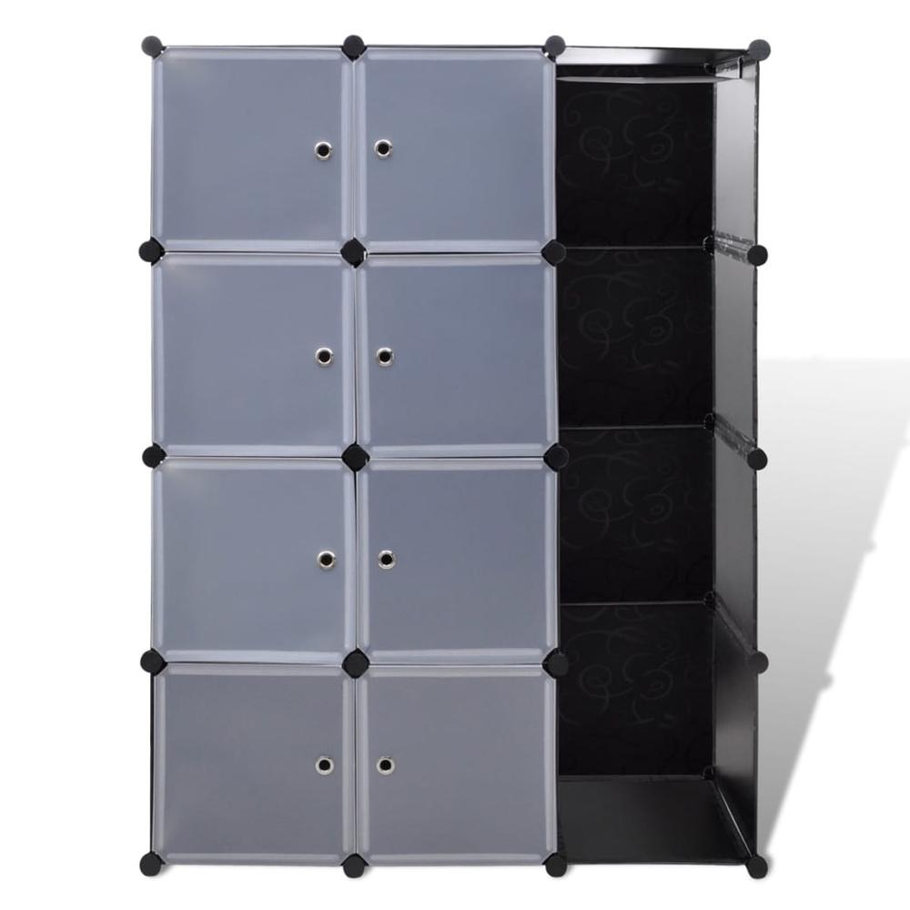 vidaXL Modular Cabinet with 9 Compartments 1' 3"x3' 9"x4' 11", 240497. Picture 3