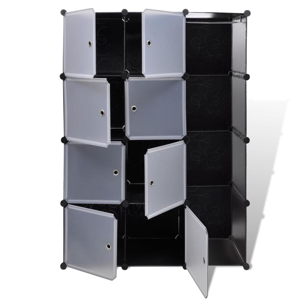 vidaXL Modular Cabinet with 9 Compartments 1' 3"x3' 9"x4' 11", 240497. Picture 4