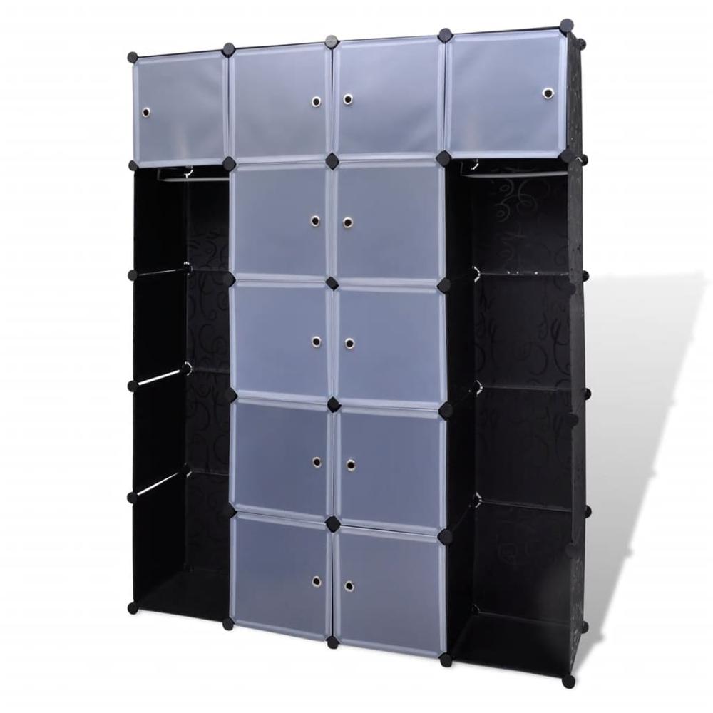 Modular Cabinet with 14 Compartments 14.6"x57.5"x71", 240499. Picture 2