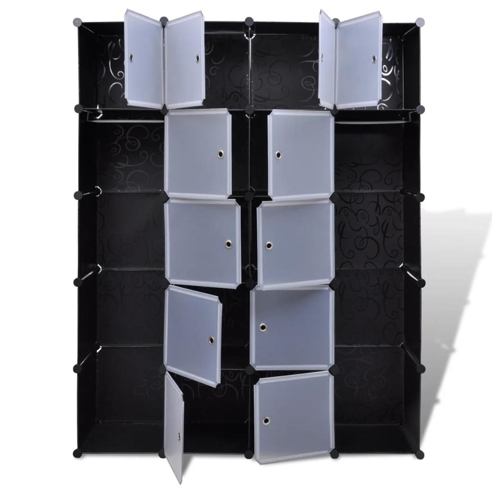 Modular Cabinet with 14 Compartments 14.6"x57.5"x71", 240499. Picture 4