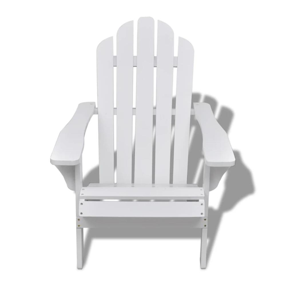 vidaXL Garden Chair Wood White, 40860. Picture 2