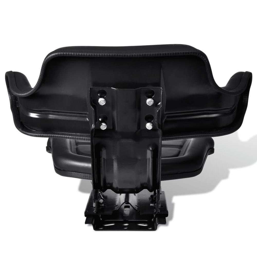 vidaXL Tractor Seat with Backrest Black, 210202. Picture 4