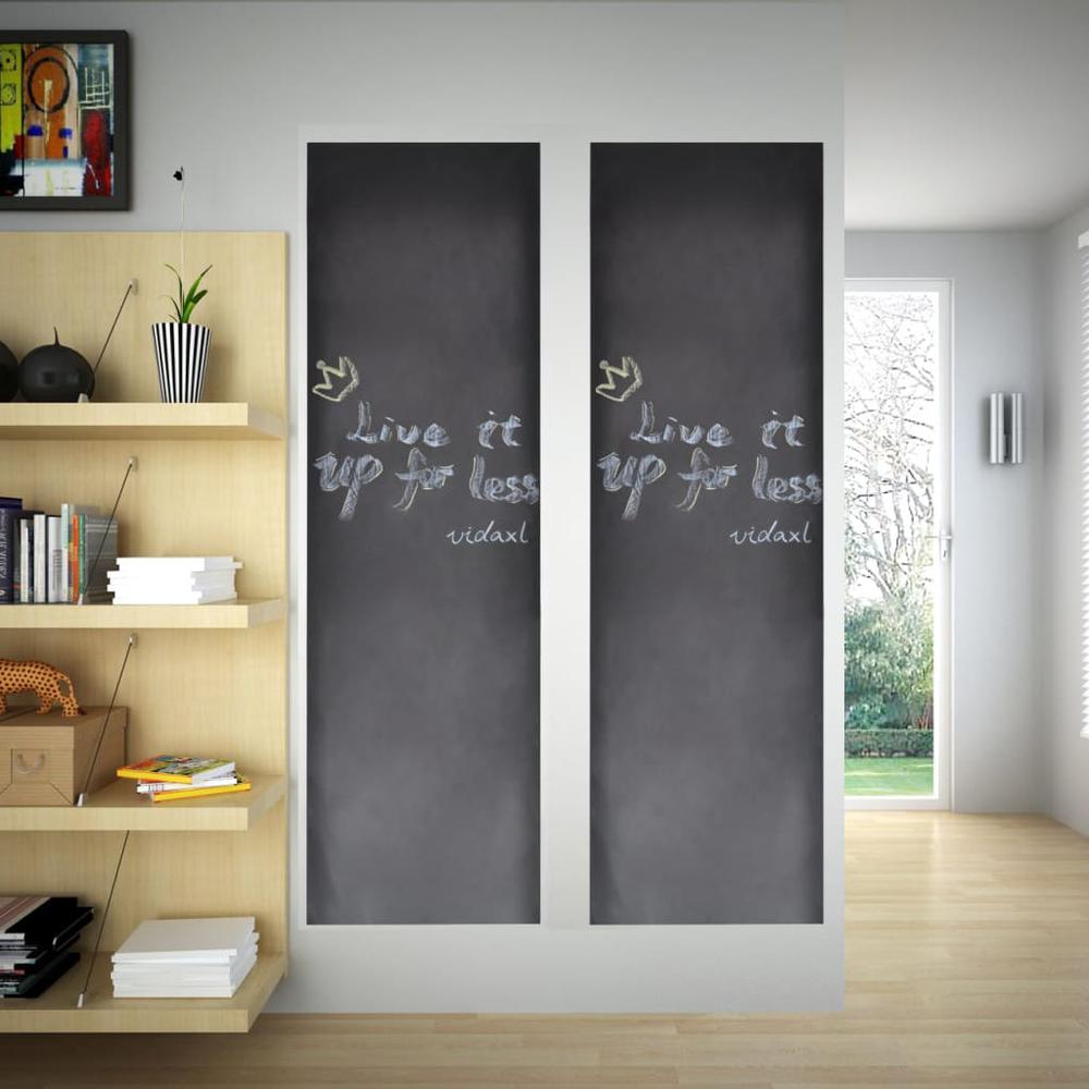 Wall Sticker Blackboard 2'x6.6' 2 Rolls with Chalks. Picture 6