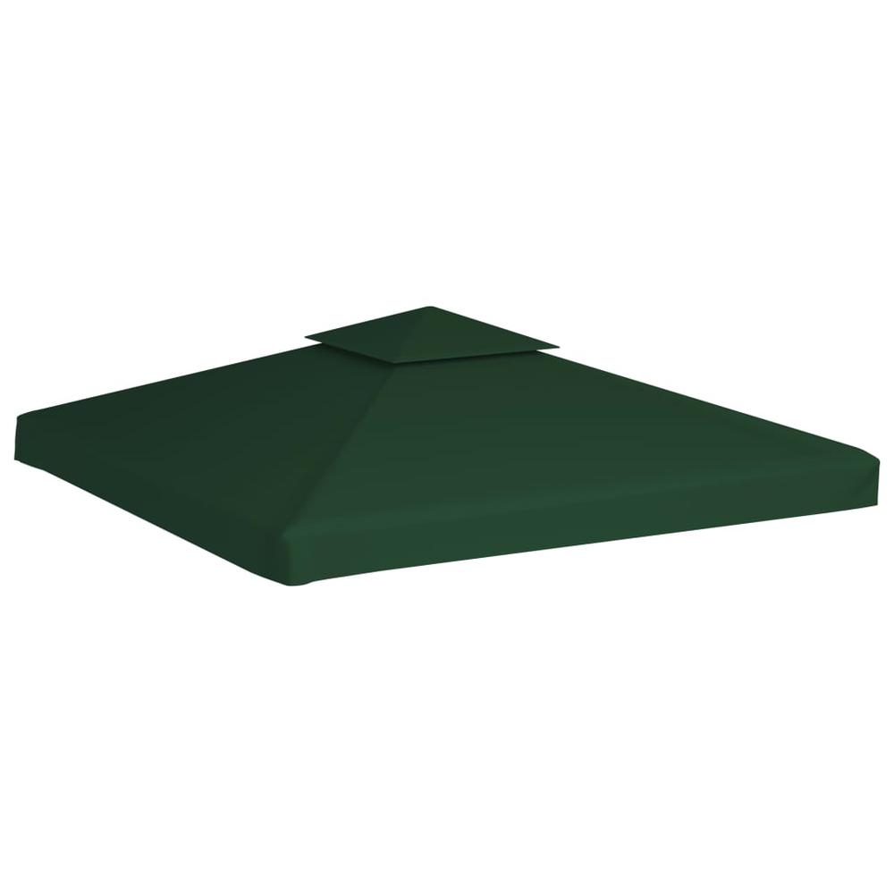 vidaXL Gazebo Cover Canopy Replacement 9.14 oz/ydÂ² Green 10'x10', 40876. Picture 4