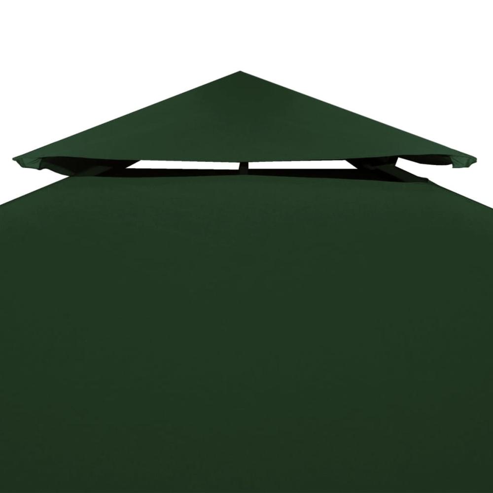vidaXL Gazebo Cover Canopy Replacement 9.14 oz/ydÂ² Green 10'x10', 40876. Picture 5