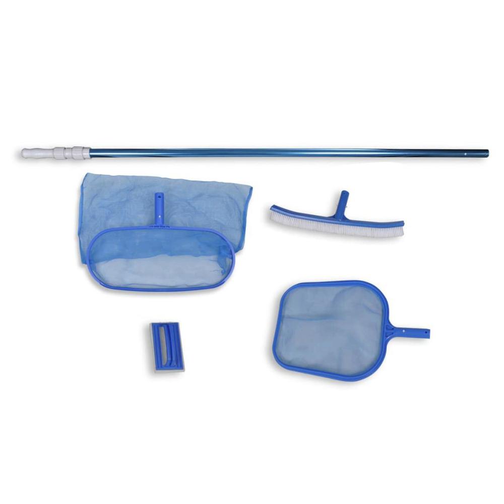 Pool Cleaning Set Brush 2 Leaf Skimmers 1 Telescopic Pole, 90505. Picture 2