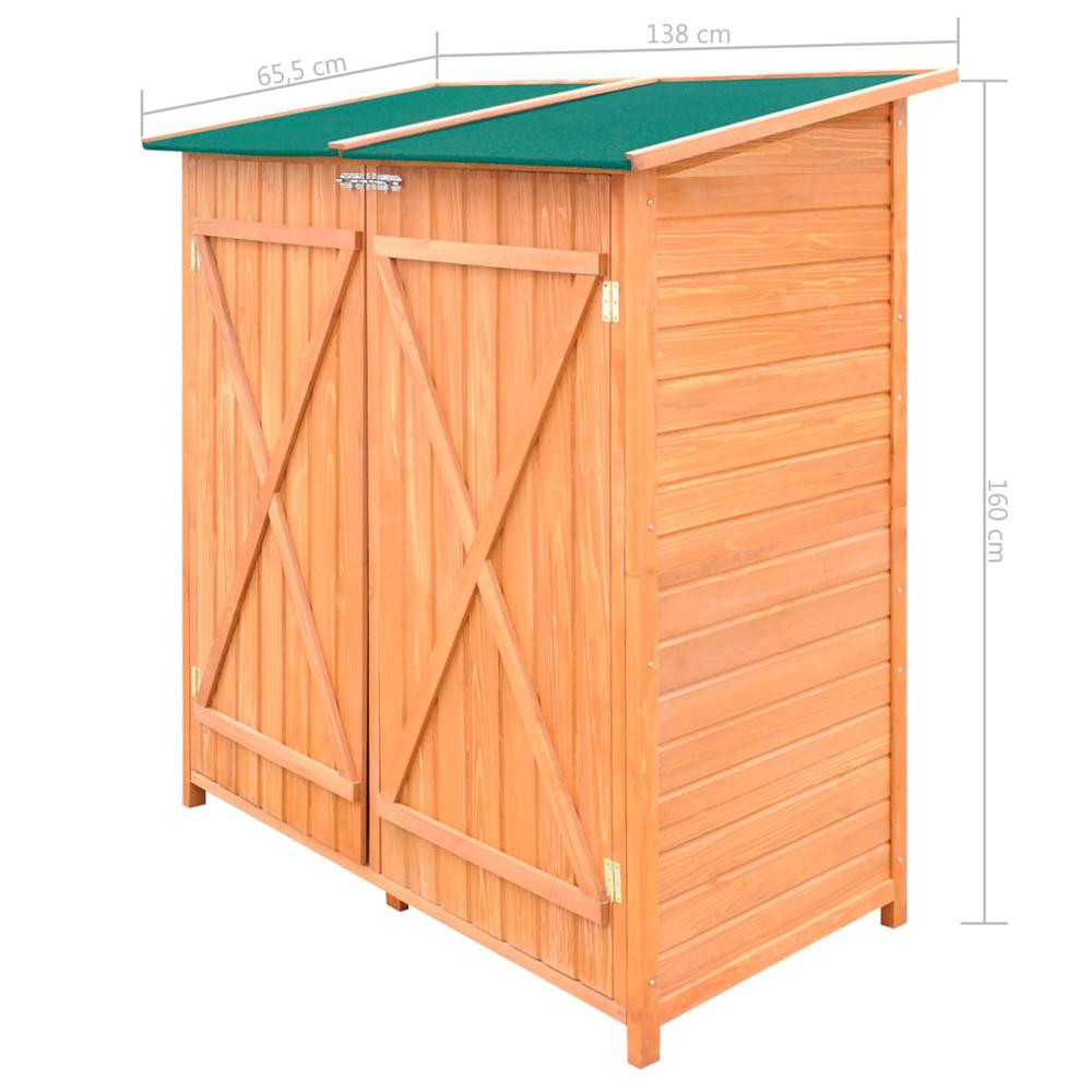 Wooden Shed Garden Tool Shed Storage Room Large, 170168. Picture 7
