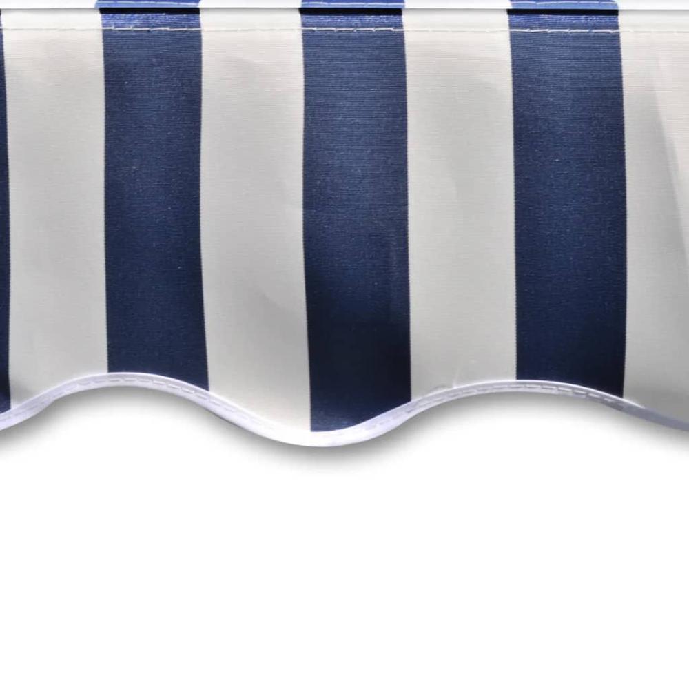 Awning Top Canvas Blue & White 13'x9' 10" (Frame Not Included), 141011. Picture 4