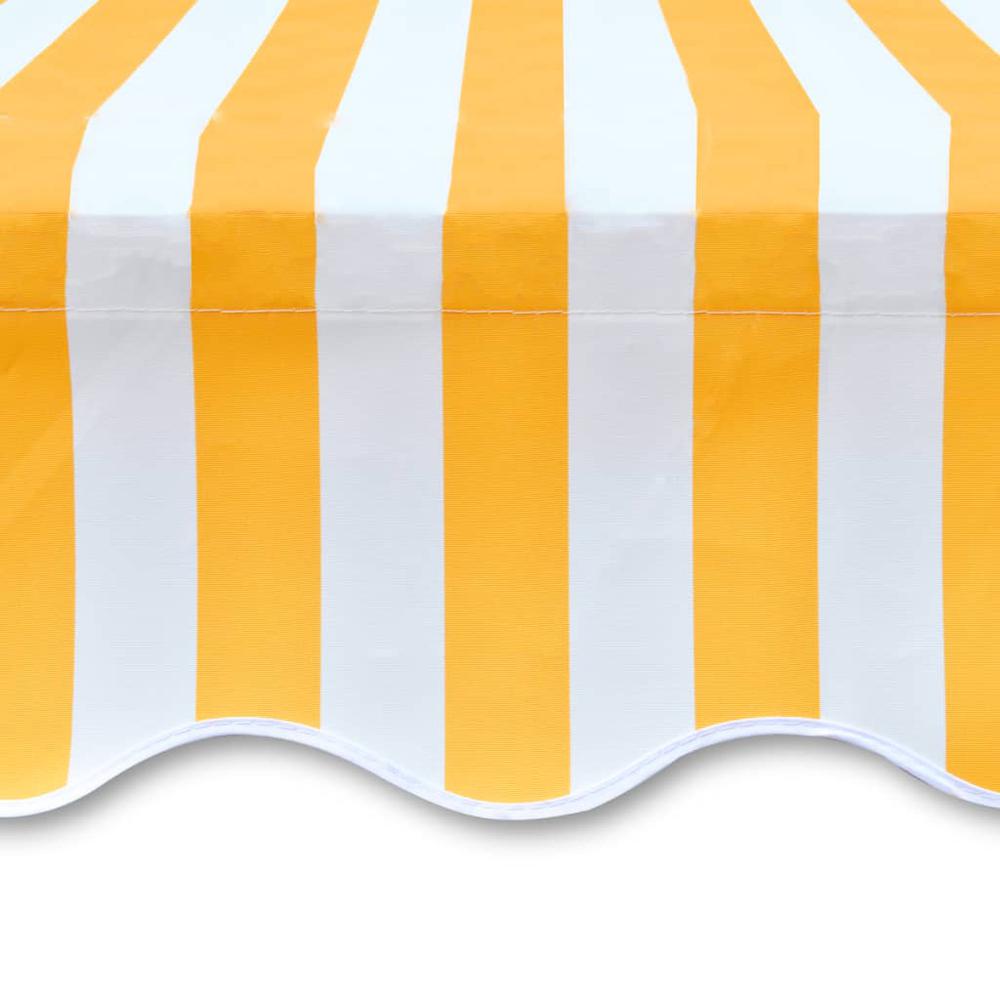 Awning Top Canvas Sunflower Yellow & White 19' 8"x9' 10" (Frame Not Included), 141018. Picture 4
