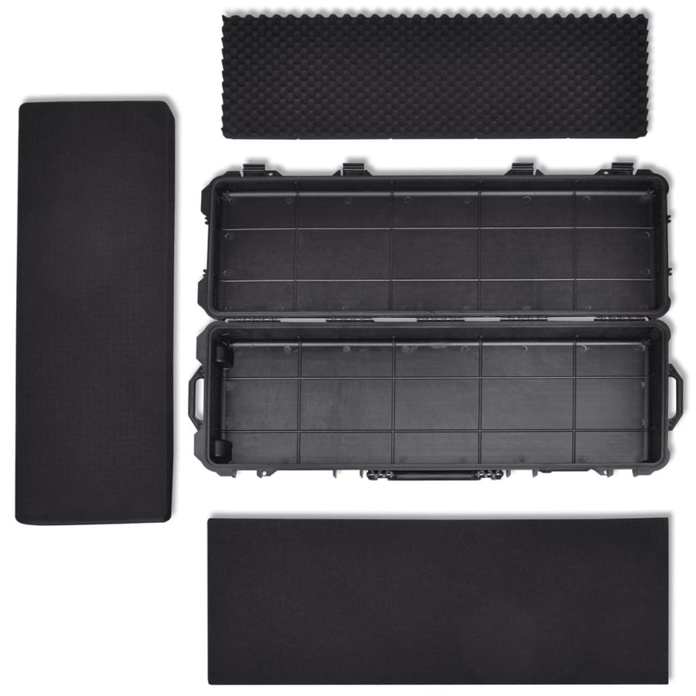 Waterproof Plastic Molded Gun Case Trolly Carry Case. Picture 6