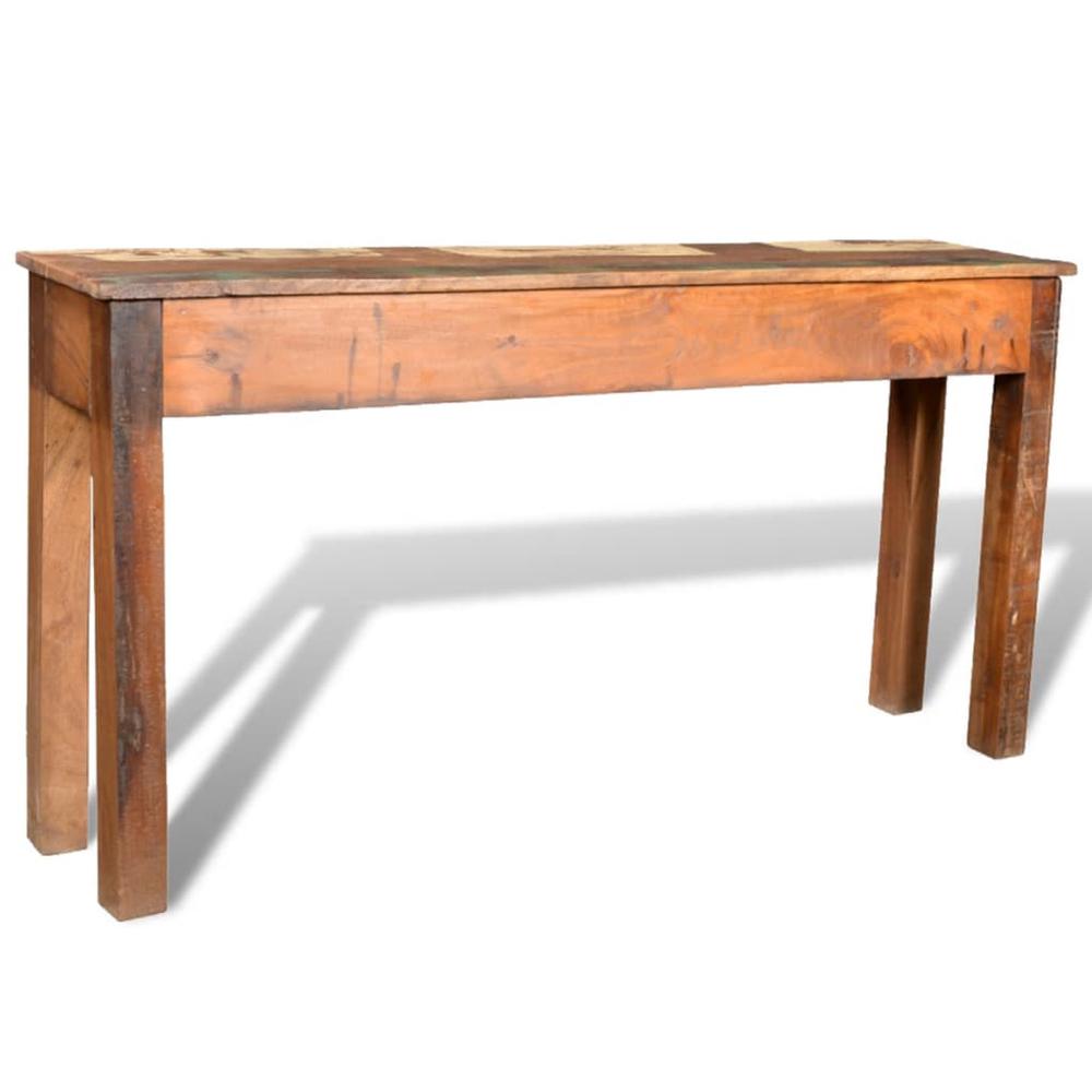 vidaXL Console Table with 3 Drawers Reclaimed Wood, 241137. Picture 7