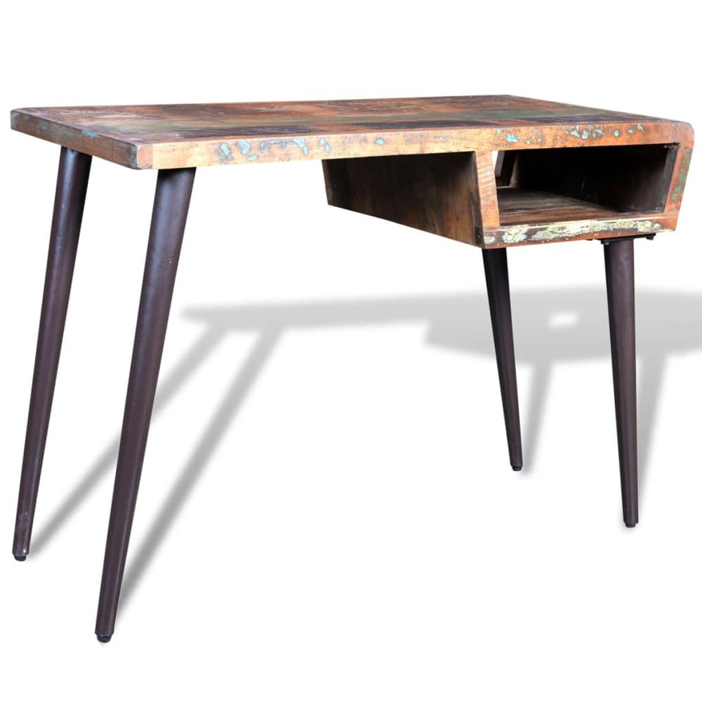 Reclaimed Wood Desk with Iron Legs, 241138. Picture 1
