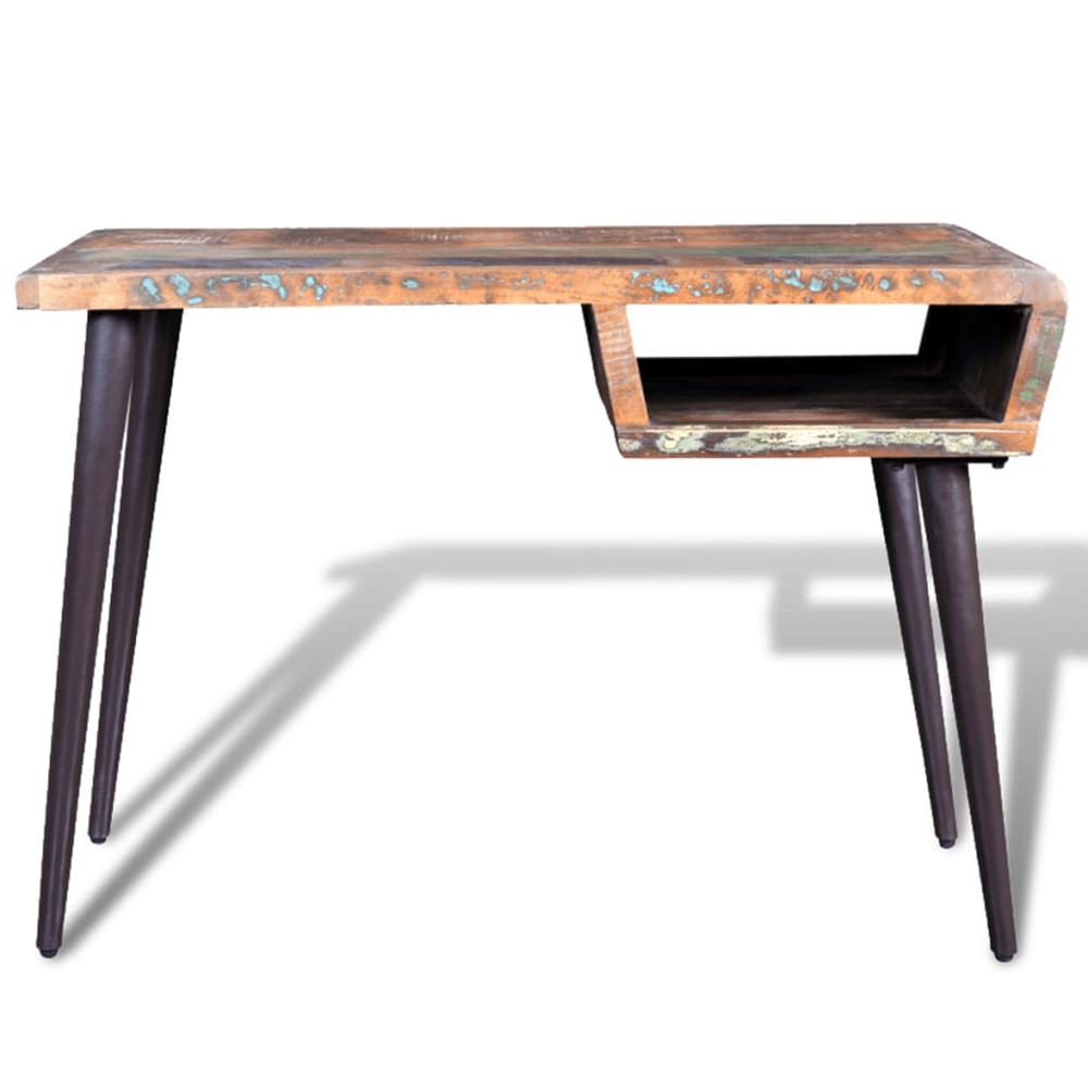 Reclaimed Wood Desk with Iron Legs, 241138. Picture 3