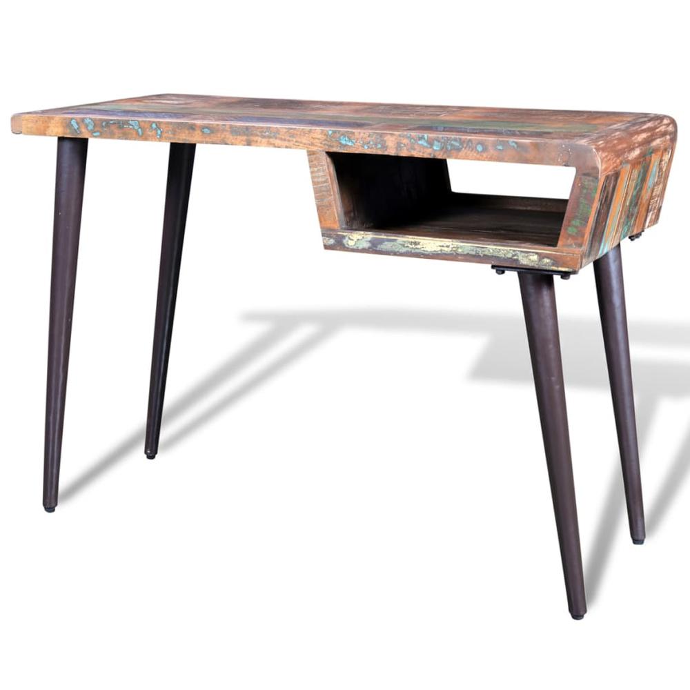 Reclaimed Wood Desk with Iron Legs, 241138. Picture 4