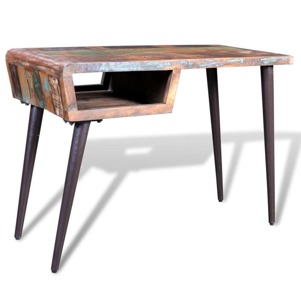 Reclaimed Wood Desk with Iron Legs, 241138. Picture 5