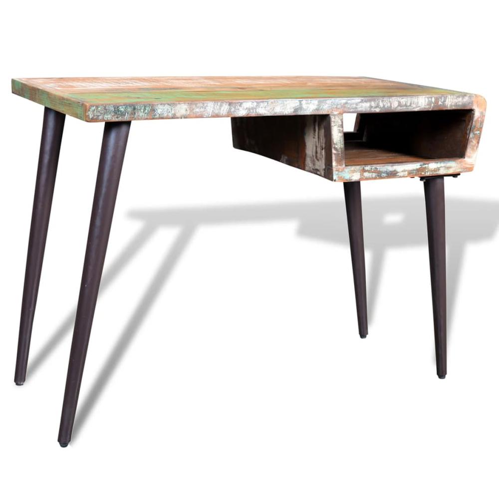 Reclaimed Wood Desk with Iron Legs, 241138. Picture 7