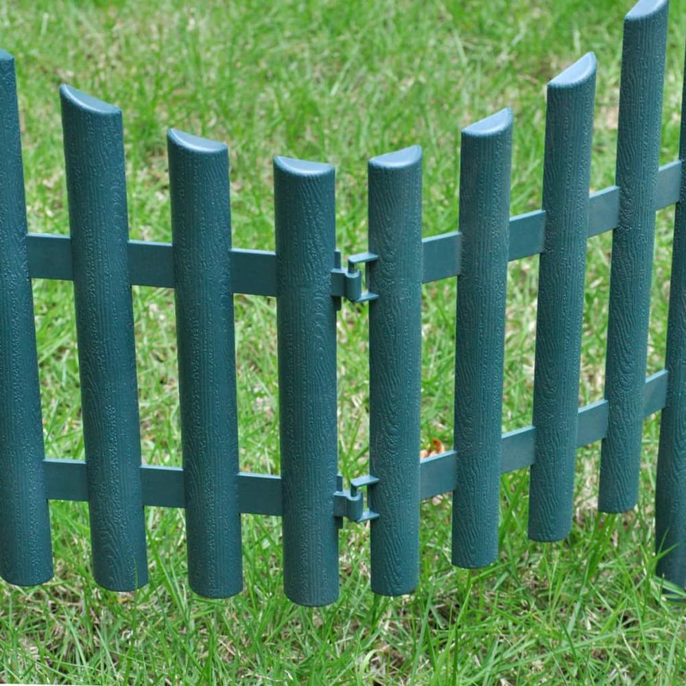 17 pcs Lawn Dividers 32.8 ft Green. Picture 4