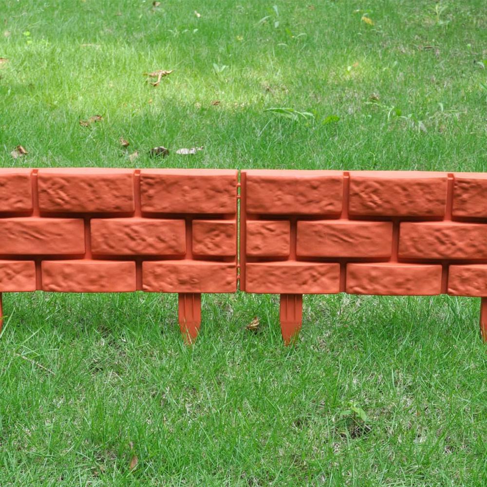 Lawn Divider with Brick Design 11 pcs, 141257. Picture 3
