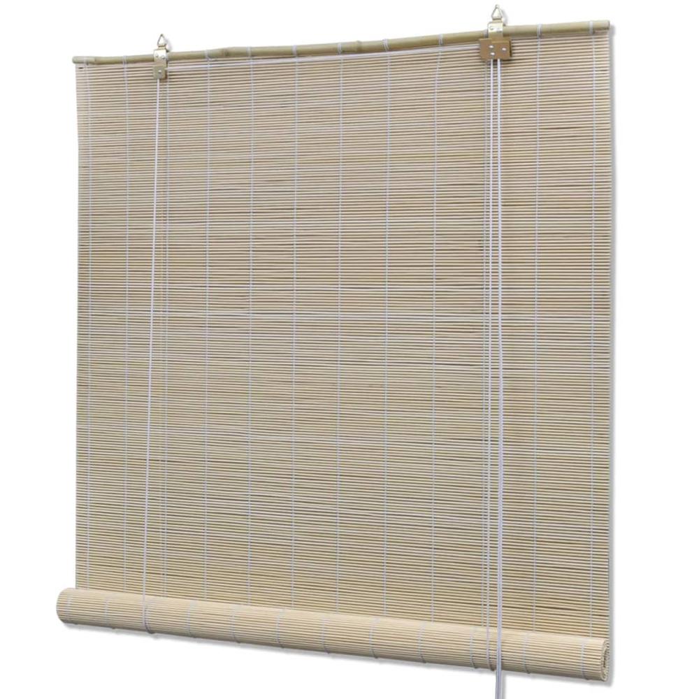 Natural Bamboo Roller Blinds 59.1" x 86.6", 241325. The main picture.