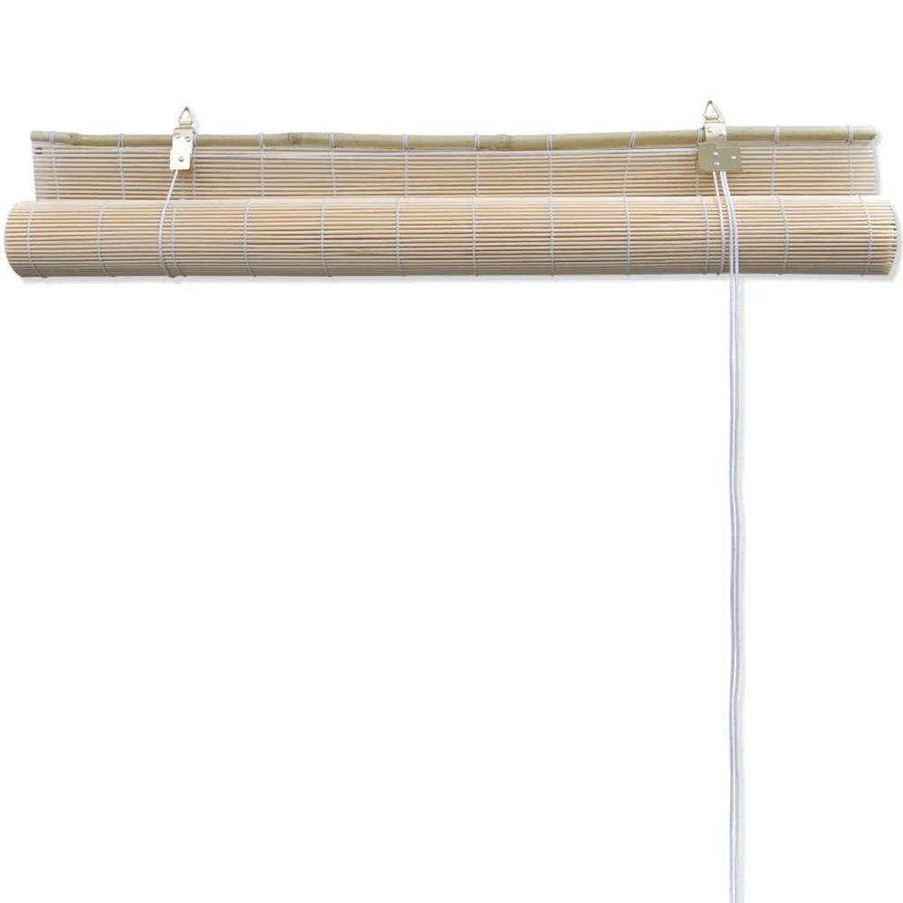 Natural Bamboo Roller Blinds 59.1" x 86.6", 241325. Picture 5