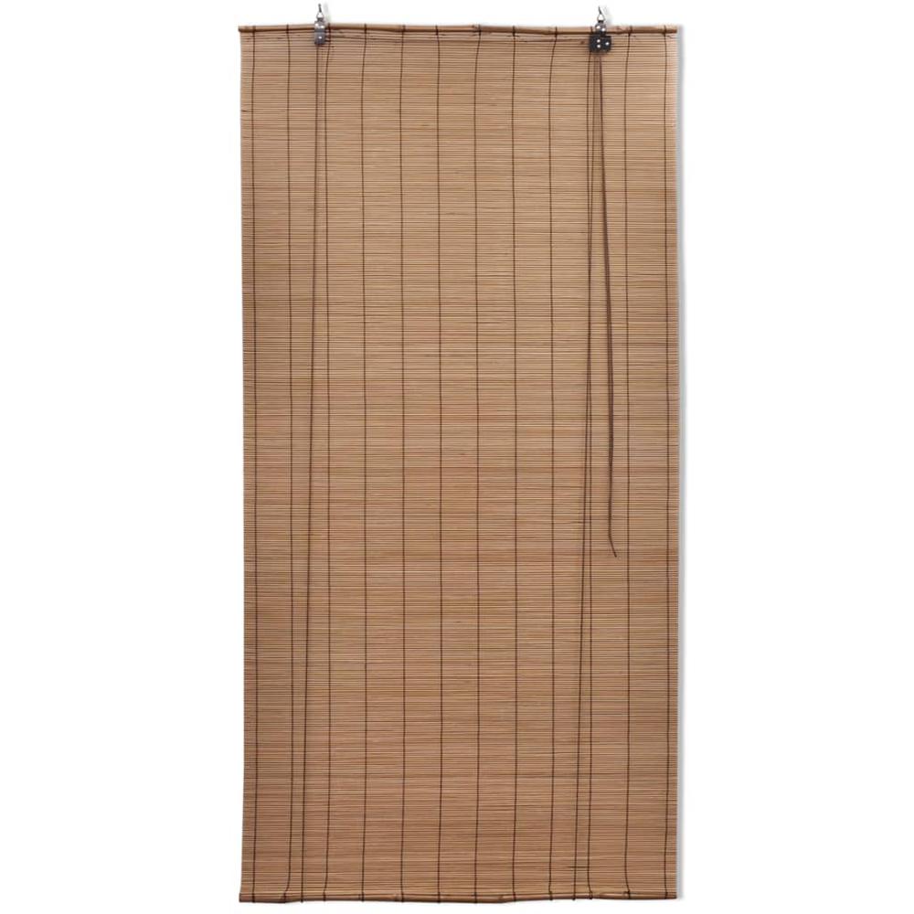 Brown Bamboo Roller Blinds 31.5" x 63", 241326. Picture 2
