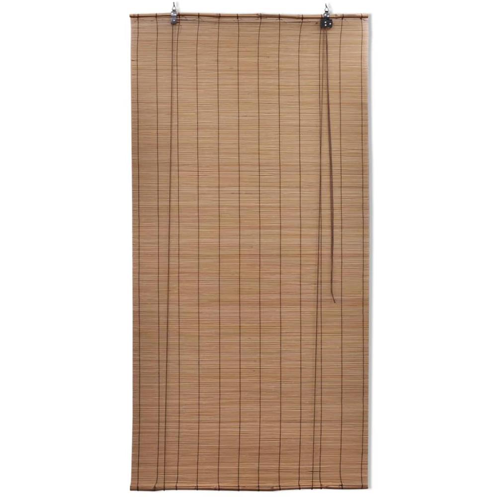 Brown Bamboo Roller Blinds 47.2" x 86.6", 241329. Picture 2