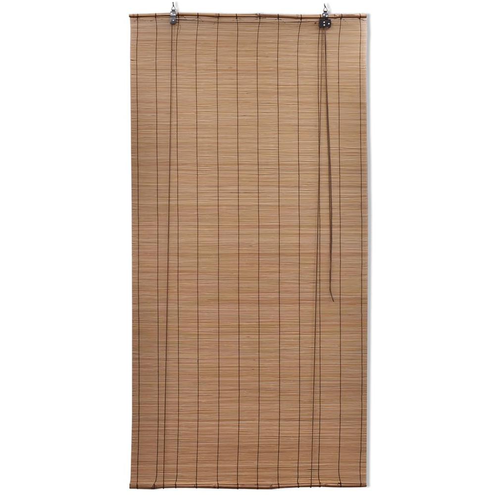 Brown Bamboo Roller Blinds 55.1" x 63", 241330. Picture 2