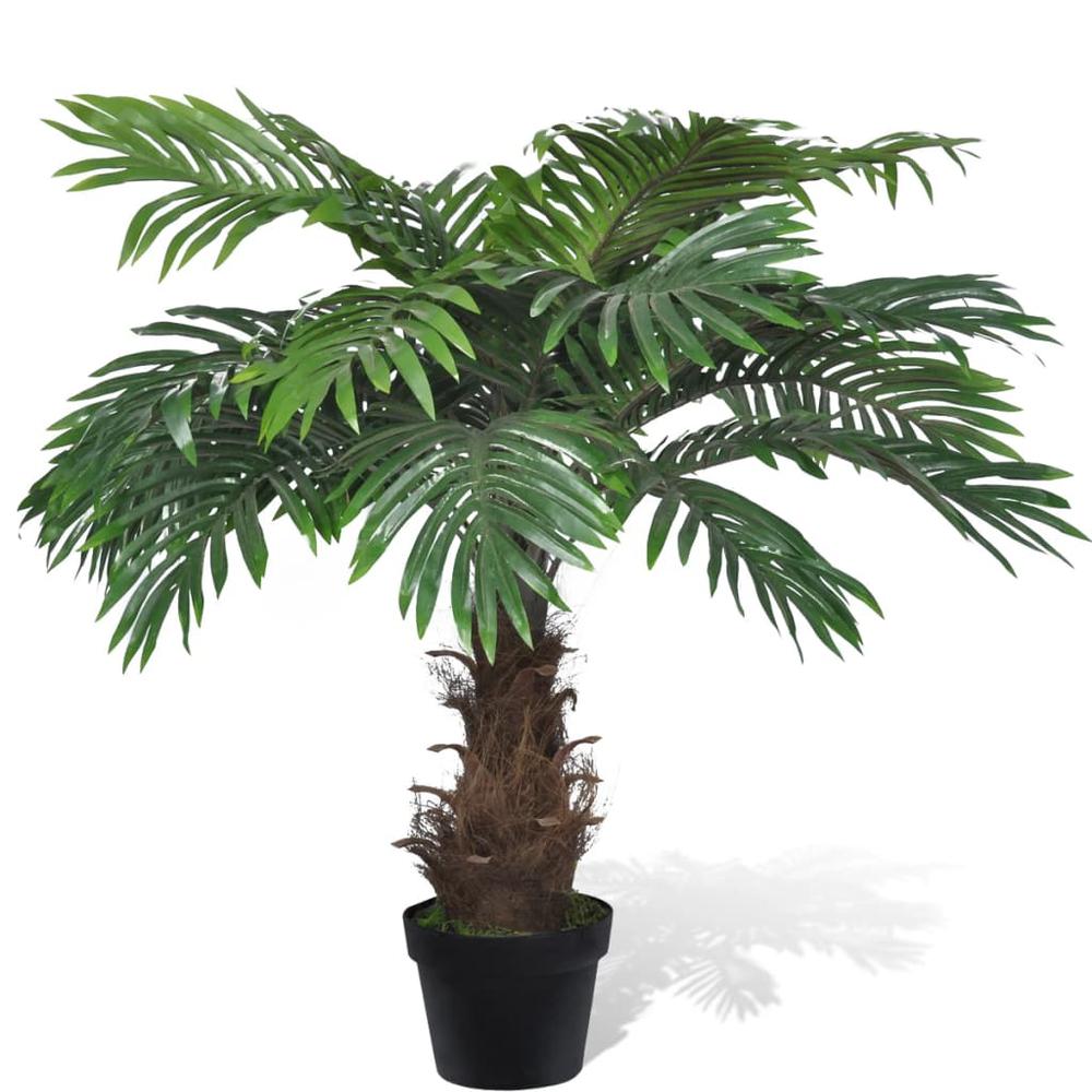 Lifelike Artificial Cycas Palm Tree with Pot 31", 241354. Picture 1
