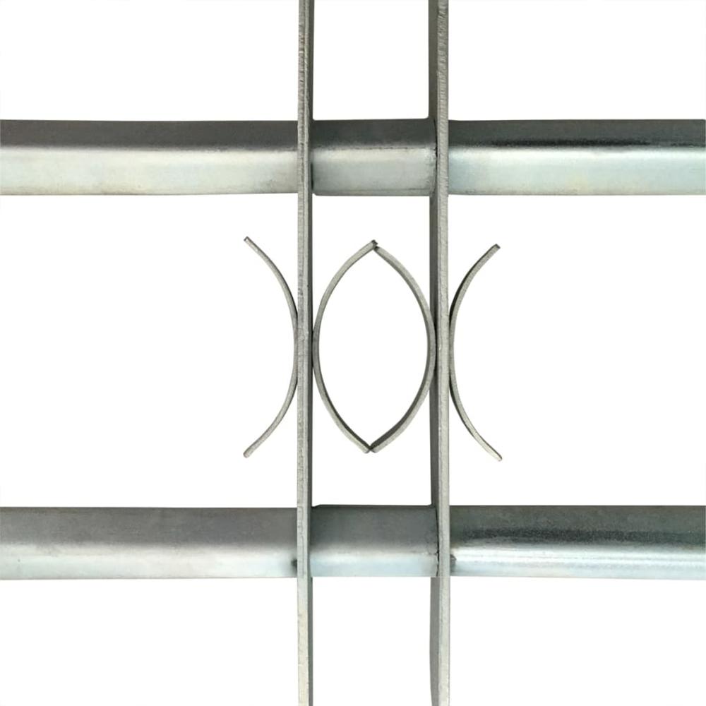 Adjustable Security Grille for Windows with 2 Crossbars 39.4"-59.1", 141381. Picture 3