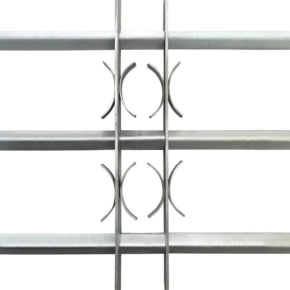 Adjustable Security Grille for Windows with 3 Crossbars 27.6"-41.3", 141383. Picture 3
