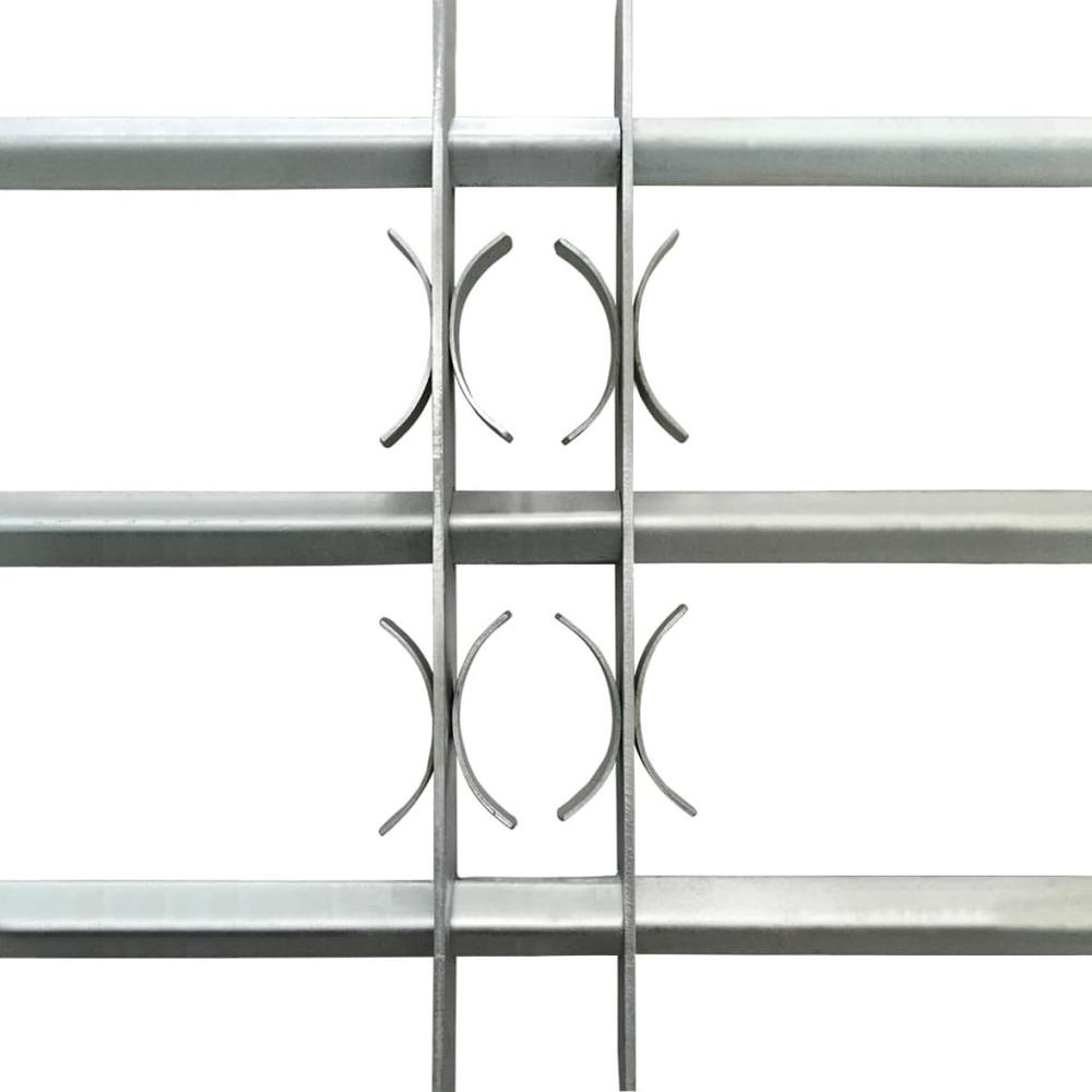 Adjustable Security Grille for Windows with 3 Crossbars 39.4"-59.1", 141384. Picture 3