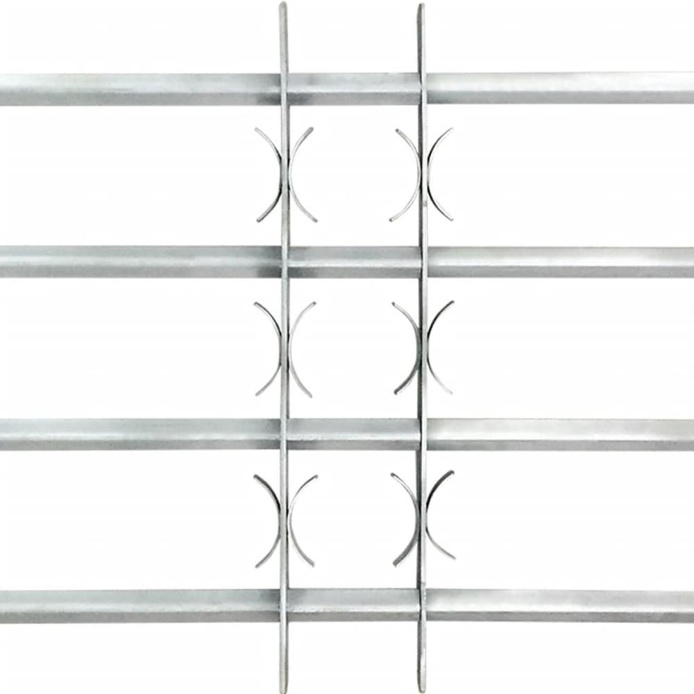 Adjustable Security Grille for Windows with 4 Crossbars 19.7"-25.6", 141385. Picture 3