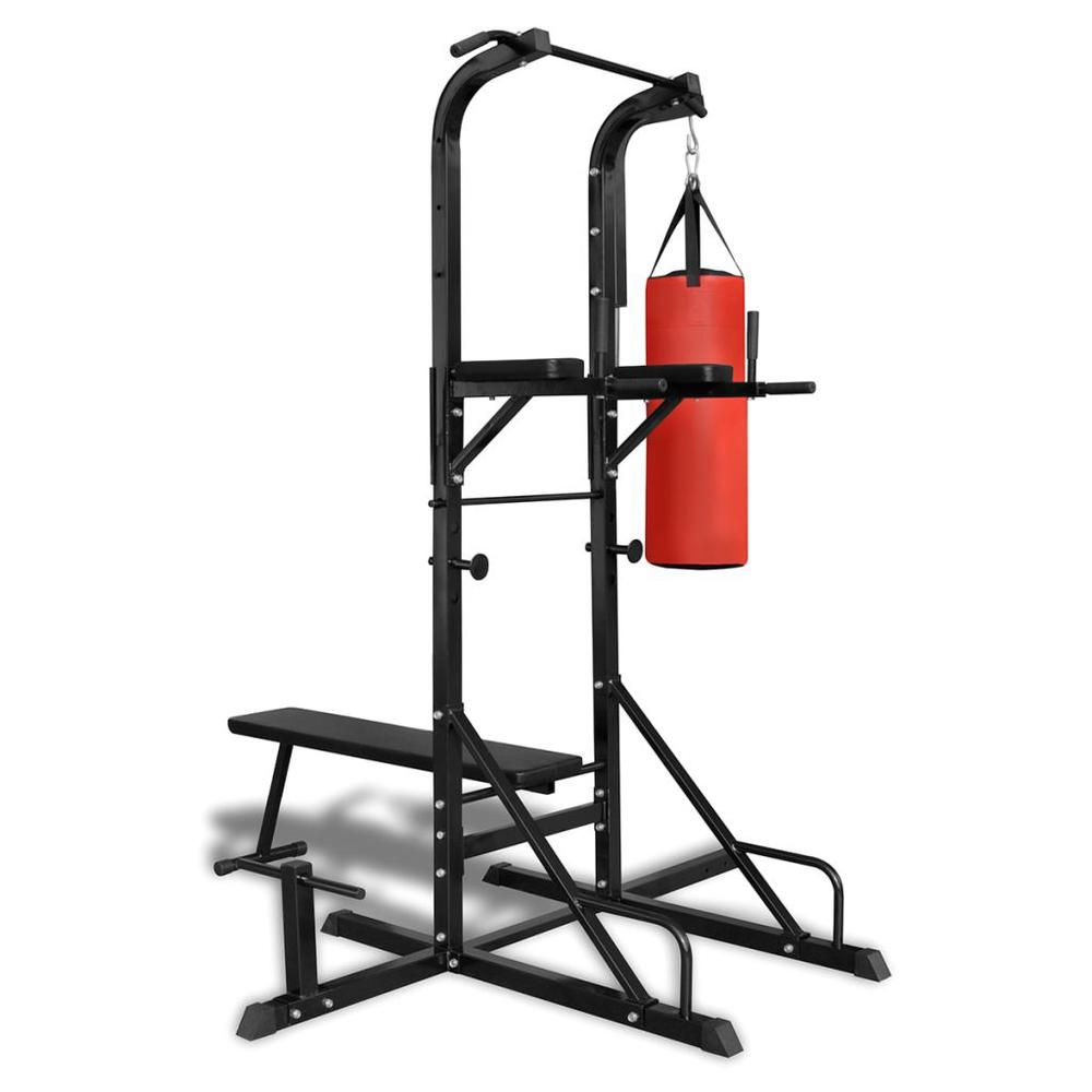 Power Tower with Sit-up Bench and Boxing Bag, 90667. Picture 1