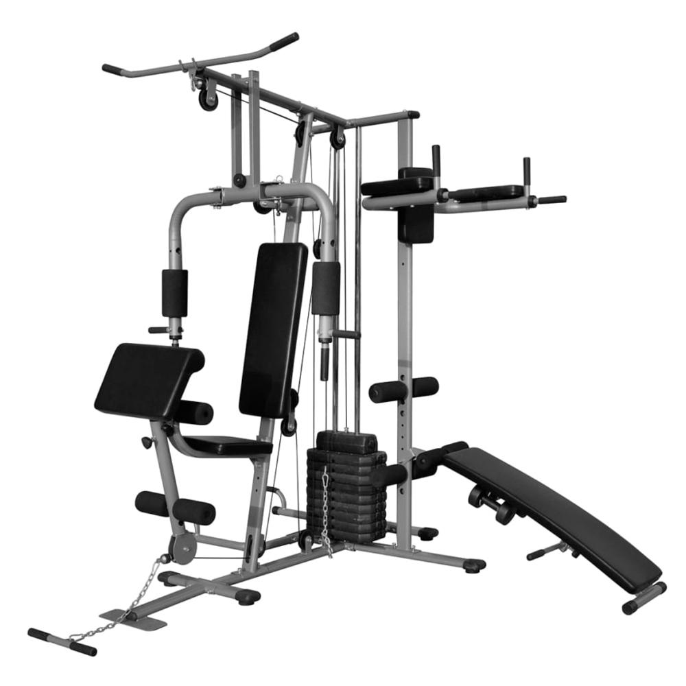 vidaXL Multi-functional Home Gym 143.3lb, 90665. Picture 1