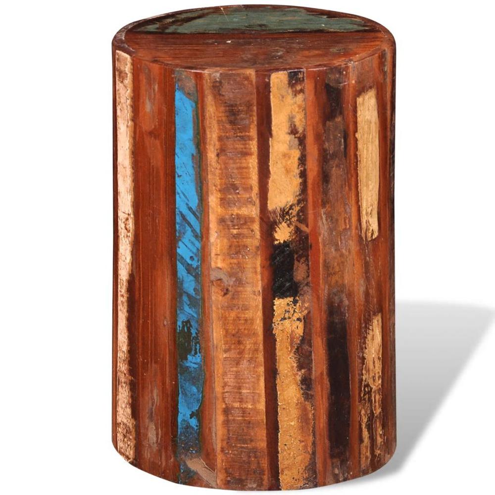 vidaXL Stool Solid Reclaimed Wood, 241628. Picture 1