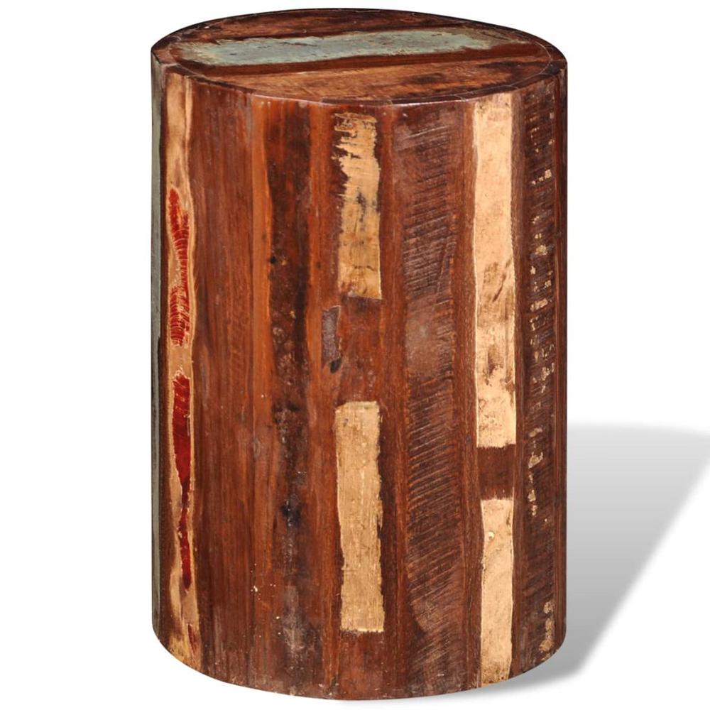vidaXL Stool Solid Reclaimed Wood, 241628. Picture 3
