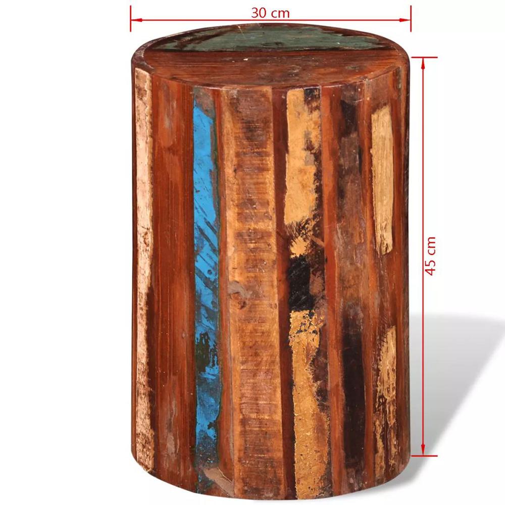 vidaXL Stool Solid Reclaimed Wood, 241628. Picture 7